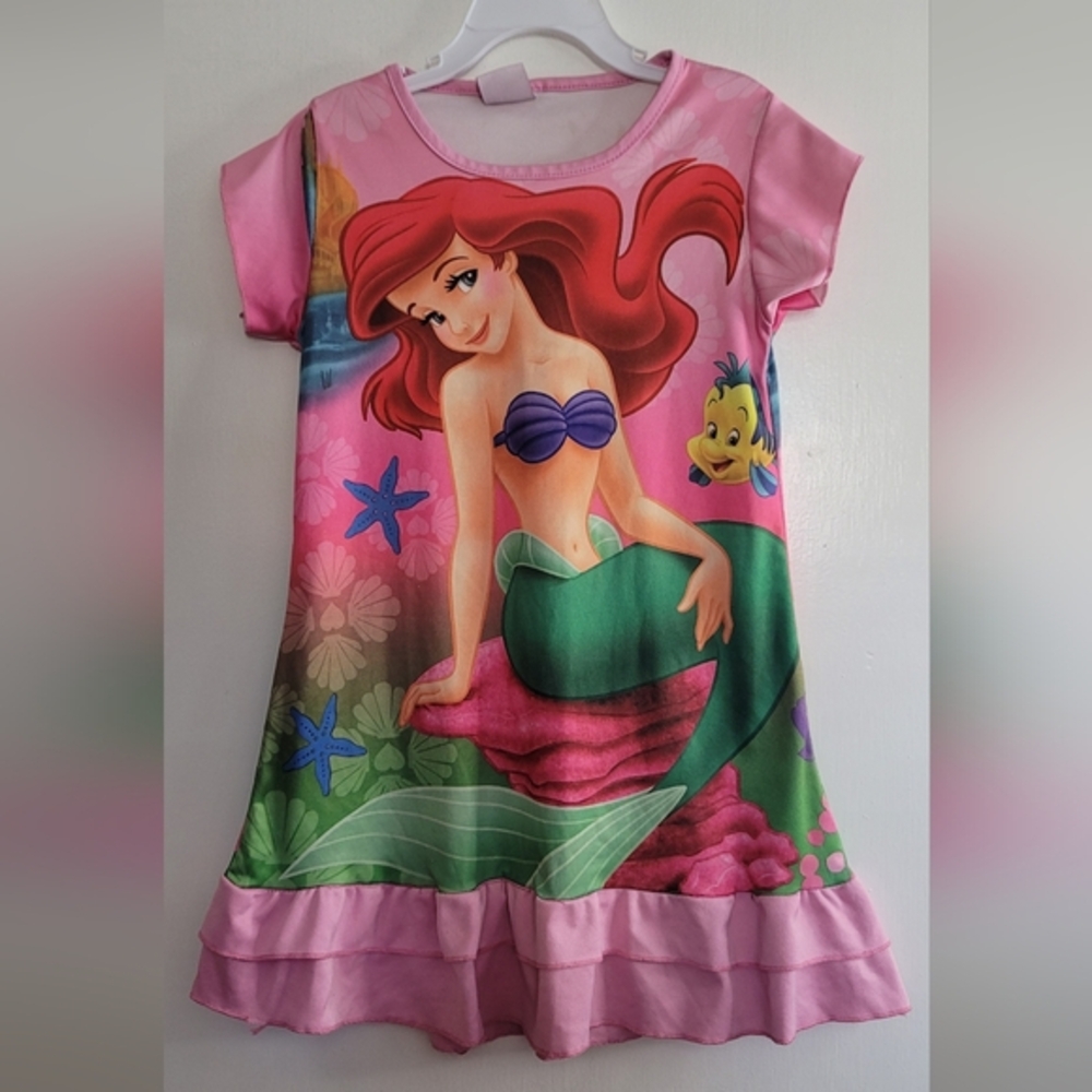 Disney Ariel Mermaid Pink Sleepwear Dress / Nightgown